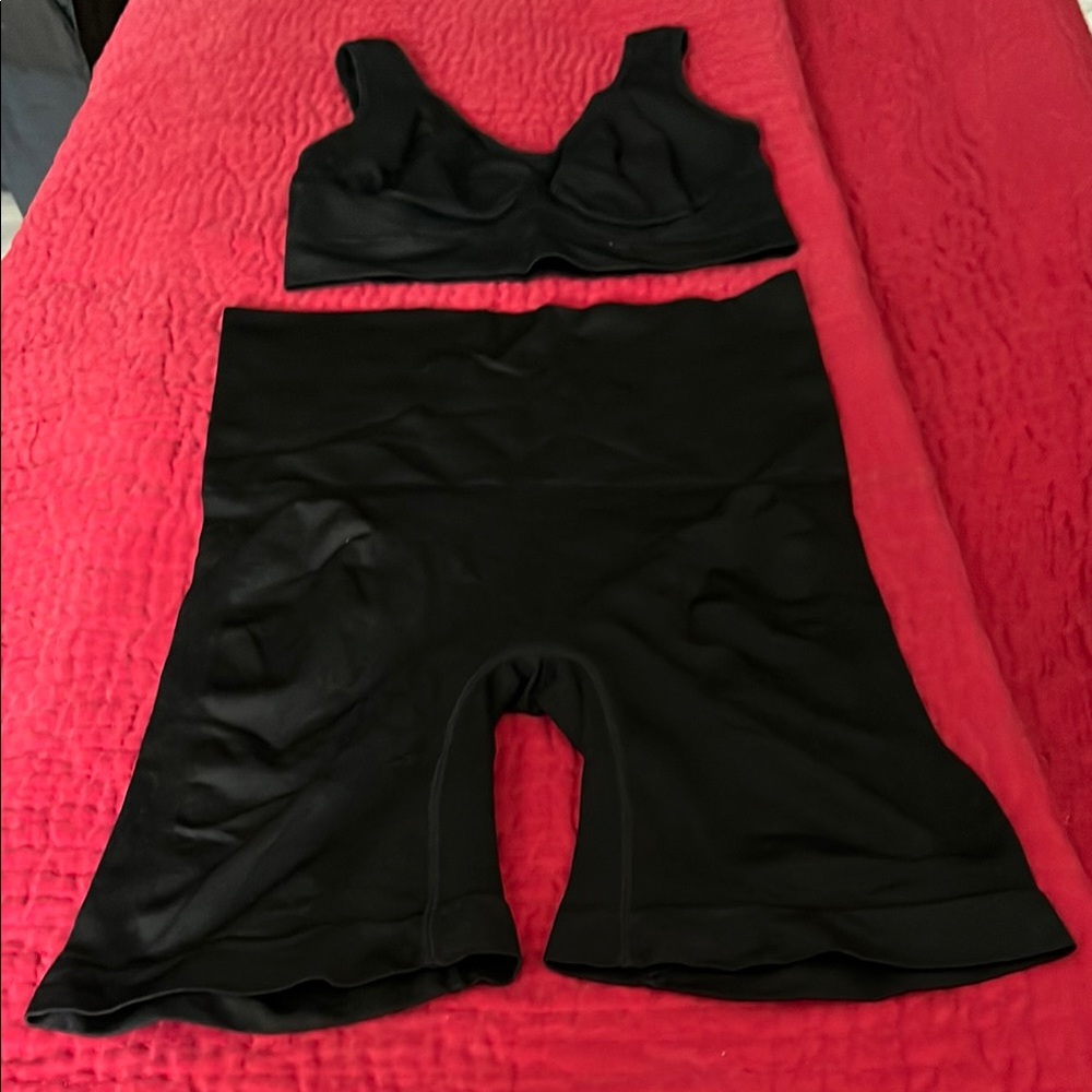 Ashley Stewart Black Shapewear Set Intimates & Sleepwear